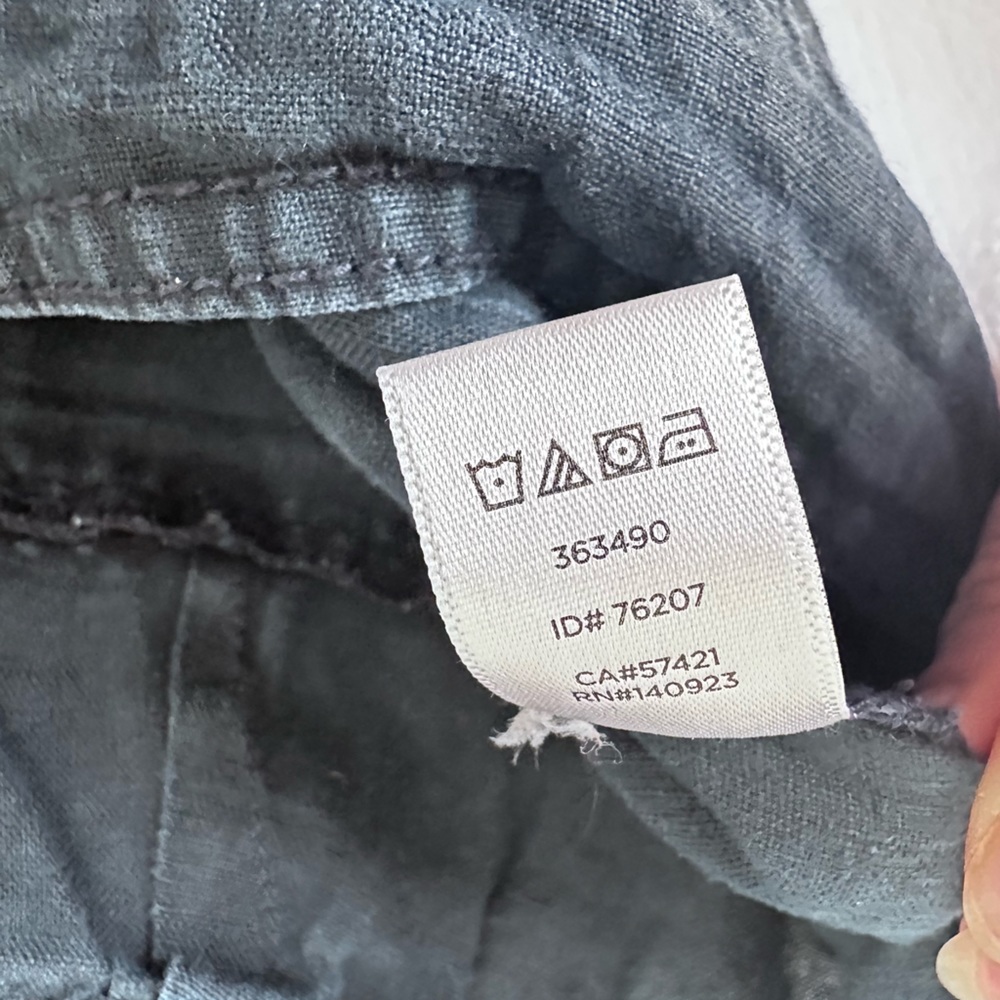 Lou & Grey linen xs casual pant jogger navy blue - Picture 7 of 8